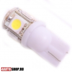   Светодиодная автолампа W5W 5 LED SMD5050 (2шт.)